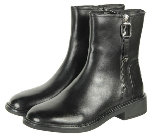 Фото Ботильоны  Bonavi  черный  кожа Z-100294 Фото Ботильоны  Bonavi  черный  кожа Z-100294