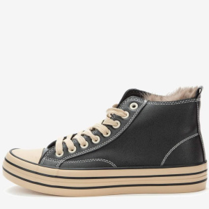 Фото Кеды  Keddo  черный  кожа искусств. Z-90403