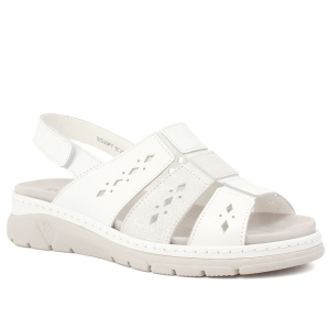 Сандалии  Suave  белый  кожа  F-401272