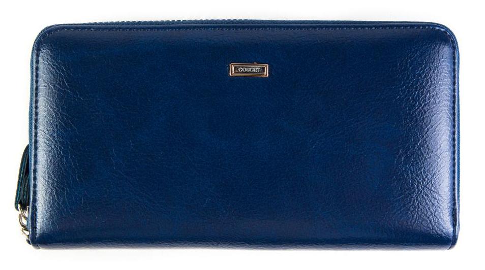 Фото Кошелек  женские Coscet  синий  кожа искусств. c09867