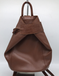 Рюкзак  Omadey  коричневый  кожа c09787-brown