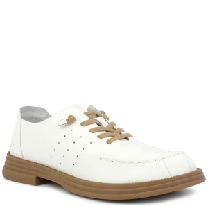 Фото Полуботинки женские Baden  белый  кожа  F-400365