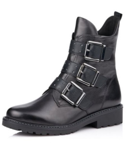 Ботинки  Remonte  черный  кожа/кожа искусств./текстиль Z-89222
