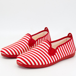 Фото Слипоны  Imara  красный  текстиль F-90014