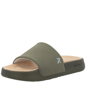 Фото Шлепанцы  Rieker Спорт  зеленый  кожа искусств. F-401139