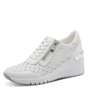 Фото Кроссовки  Marco Tozzi  белый  кожа F-400993