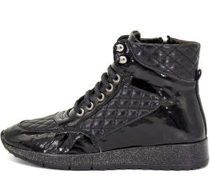 Ботинки  Rovigo  черный  кожа Z-8322