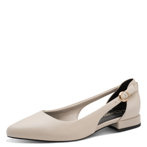 Фото Балетки  Marco Tozzi  бежевый  кожа F-401009