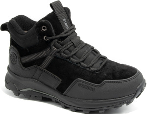 Ботинки  Strobbs  черный  кожа/замша Z-300181