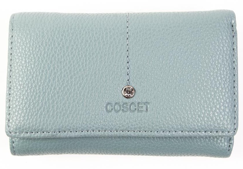 Фото Кошелек  женские Coscet  голубой  кожа искусств. c11978