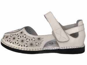 Фото Туфли летние  Baden  бежевый  кожа F-90555