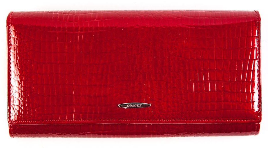 Фото Кошелек  женские Coscet  красный  кожа лаковая искусств. c11972