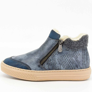 Фото Ботинки  Rieker  синий  кожа искусств. Z-6352