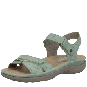 Фото Босоножки  Rieker  зеленый  кожа искусств. F-401284