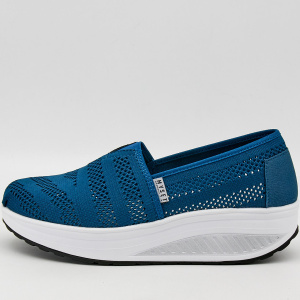 Фото Слипоны  MYSET  синий  текстиль F-90604