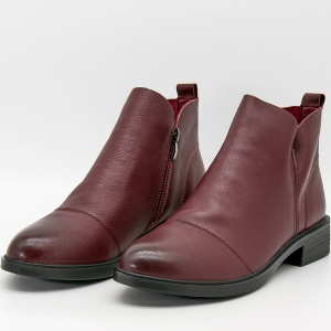 Фото Ботинки  Bonavi  бордовый  кожа Z-100159 Фото Ботинки  Bonavi  бордовый  кожа Z-100159