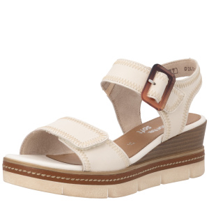 Фото Босоножки  Remonte бежевый  кожа F-401117