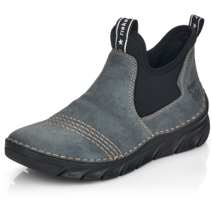 Фото Ботинки  Rieker  синий  кожа искусств./текстиль Z-100306 Фото Ботинки  Rieker  синий  кожа искусств./текстиль Z-100306