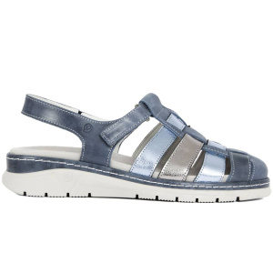 Сандалии  Suave  синий  кожа  F-401268