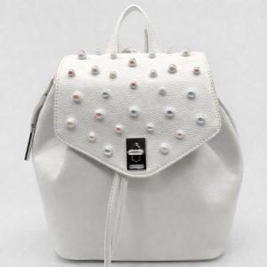 Фото Рюкзак  Polina&Eiterou  белый  кожа искусств. c10782-white