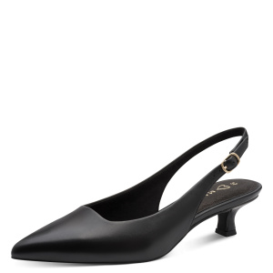 Фото Слингбэки  Marco Tozzi  черный  кожа F-400995