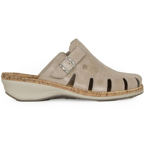 Сабо  Suave  бежевый  кожа  F-401265