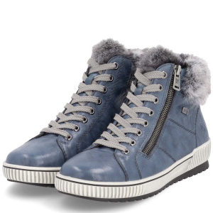 Ботинки  Remonte  синий  кожа/текстиль Z-401074