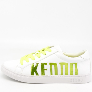 Фото Кеды  Keddo  белый  кожа искусств. F-80684