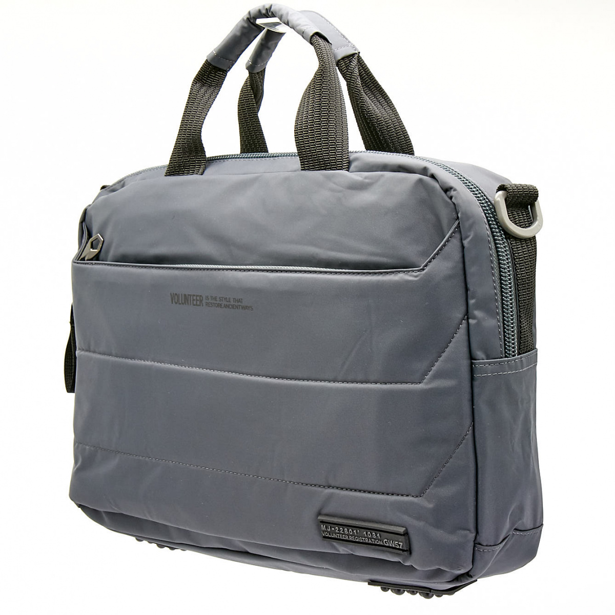 Фото Сумка  мужские Volunteer  серый  текстиль c11604-grey