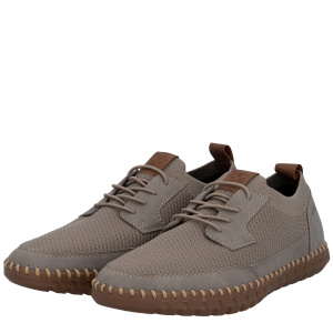 Фото Туфли  Rieker  серый  кожа искусств./текстиль  F-401279