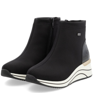 Ботинки  Remonte  черный  кожа искусств./текстиль. Z-400827