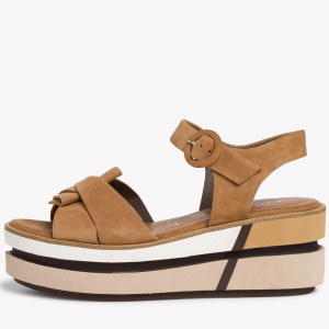 Фото Босоножки  Tamaris  коричневый  замша F-80933