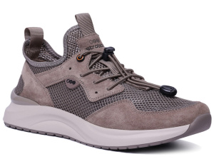 Кроссовки  Strobbs  коричневый замша/текстиль F-400953