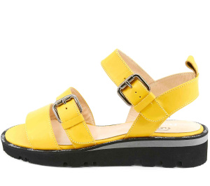 Фото Босоножки  Derem  желтый  кожа F-80228