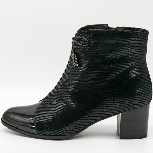 Фото Ботильоны  Bonavi  черный  кожа Z-100170 Фото Ботильоны  Bonavi  черный  кожа Z-100170