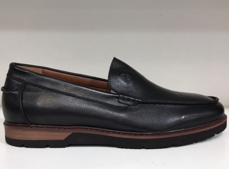 Туфли  Mirco Osvaldo  черный  кожа Z-90464 фото в интернет-магазине | Omadey.ru