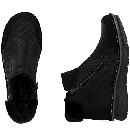 Ботинки  Rieker  черный  кожа искусств./текстиль Z-401048 фото в интернет-магазине | Omadey.ru