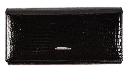 Кошелек  Coscet  черный  кожа лаковая искусств. c09861 фото в интернет-магазине | Omadey.ru