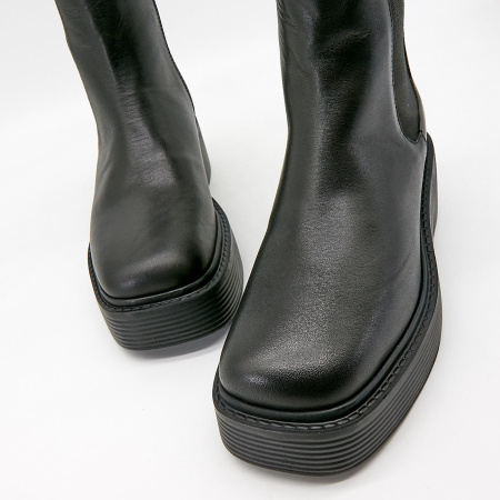 Ботинки  Dakkem  черный  кожа Z-100404 фото в интернет-магазине | Omadey.ru