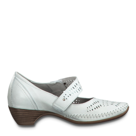 Туфли  Jana  белый  кожа F-80819 фото в интернет-магазине | Omadey.ru