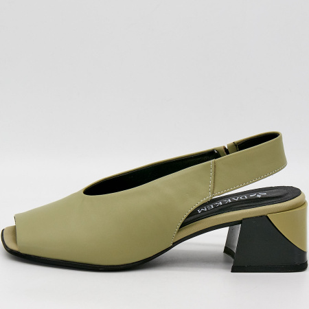 Босоножки  Dakkem  зеленый  кожа F-90793 фото в интернет-магазине | Omadey.ru