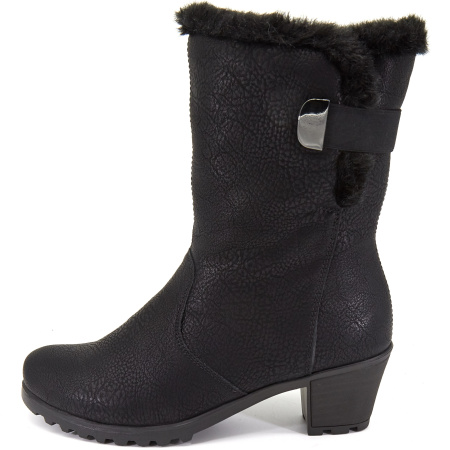 Полусапоги  Rieker  черный  кожа искусств./текстиль Z-8203 фото в интернет-магазине | Omadey.ru