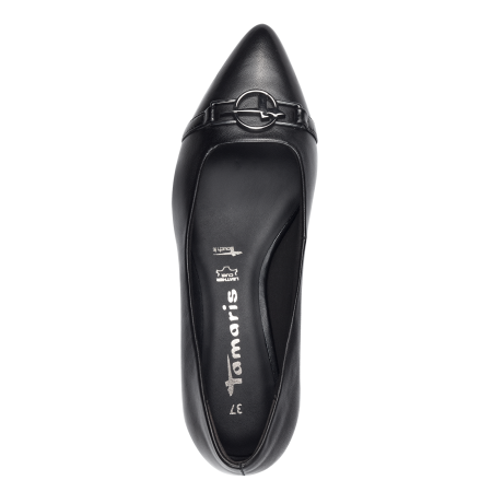 Туфли  Tamaris  черный  кожа Z-400384 фото в интернет-магазине | Omadey.ru