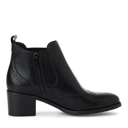 Ботинки  Tamaris  черный  кожа Z-400294 фото в интернет-магазине | Omadey.ru