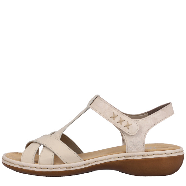 Фото Сандалии  Rieker  бежевый  кожа/кожа искусств. F-400118