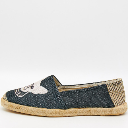 Слипоны  Semplice  черный  текстиль F-90922 фото в интернет-магазине | Omadey.ru