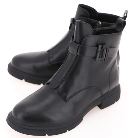 Ботинки  Baden  черный  кожа Z-400467 фото в интернет-магазине | Omadey.ru