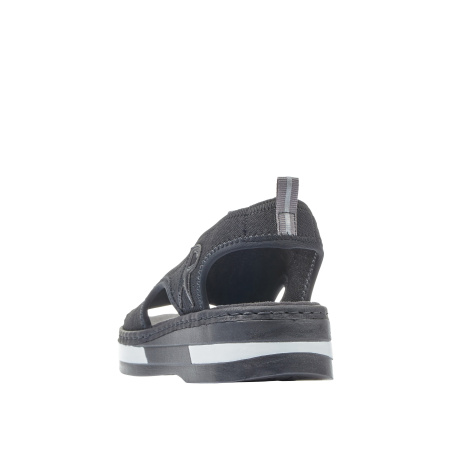 Сандалии  Rieker  черный  кожа искусств./текстиль F-400211 фото в интернет-магазине | Omadey.ru