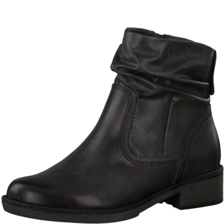 Полусапоги  Tamaris  черный  кожа искусств. Z-8797 фото в интернет-магазине | Omadey.ru