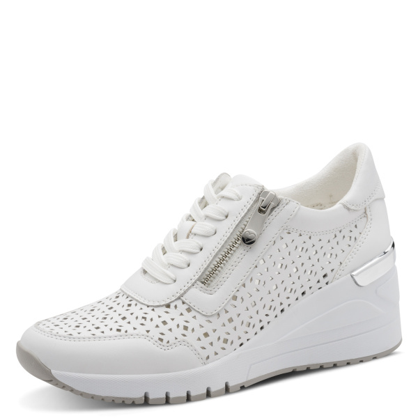 Фото Кроссовки  Marco Tozzi  белый  кожа F-400993